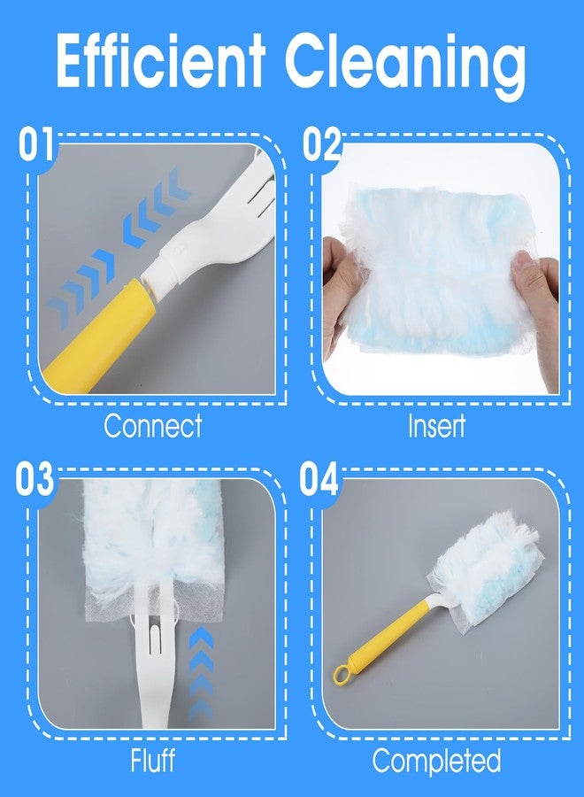 Kifmurase 80PCS Electrostatic Duster Refills Compatible with Swiffer Duster, Feather Microfiber Dusters Disposable Alternative, Multi Surface 180° Dusters Replacement for Home Cars Blinds Cleaning - Image 5